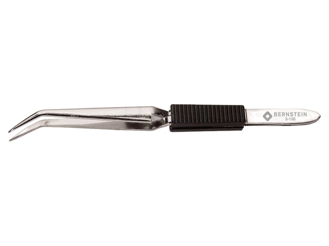 Pincet; 160mm; Bladen: gebogen; De vorm van de punt: scherp Pincet; 160mm; Bladen: gebogen; De vorm van de punt: scherp